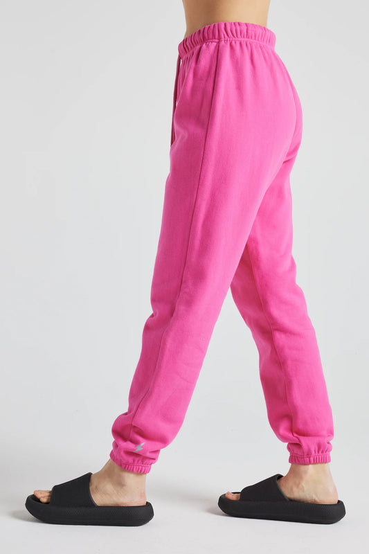 Electric Fleece Joggers in PINK
