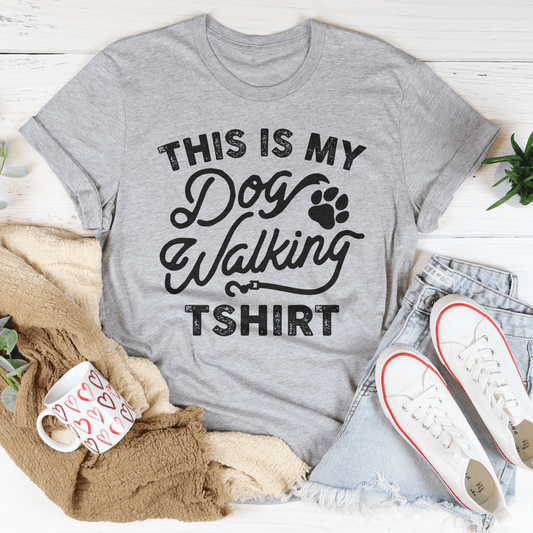 This Is My Dog Walking Tshirt Tee