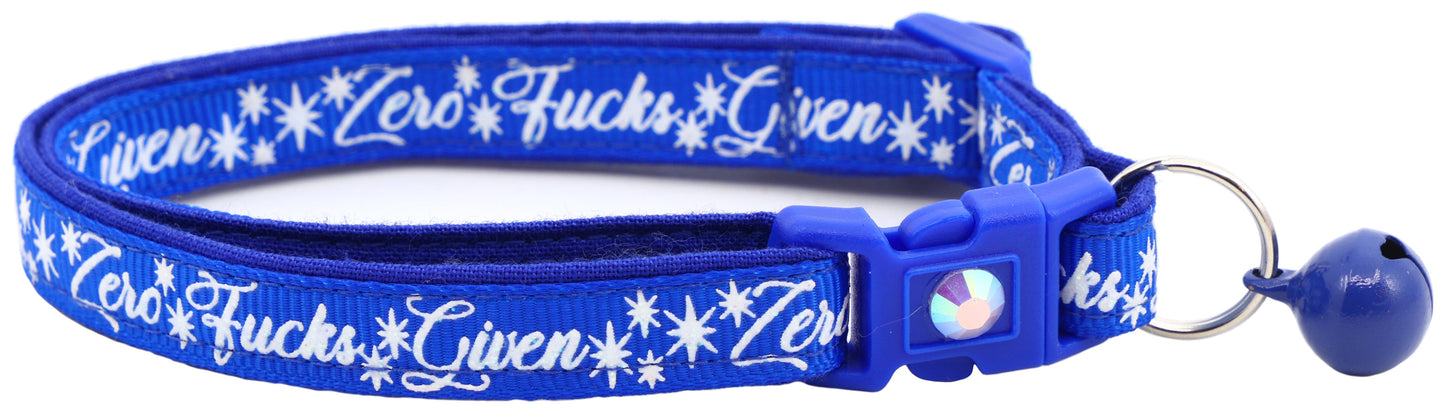 Zero Fucks Given Breakaway Cat Collar
