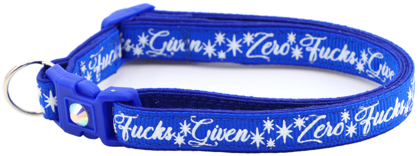 Zero Fucks Given Breakaway Cat Collar