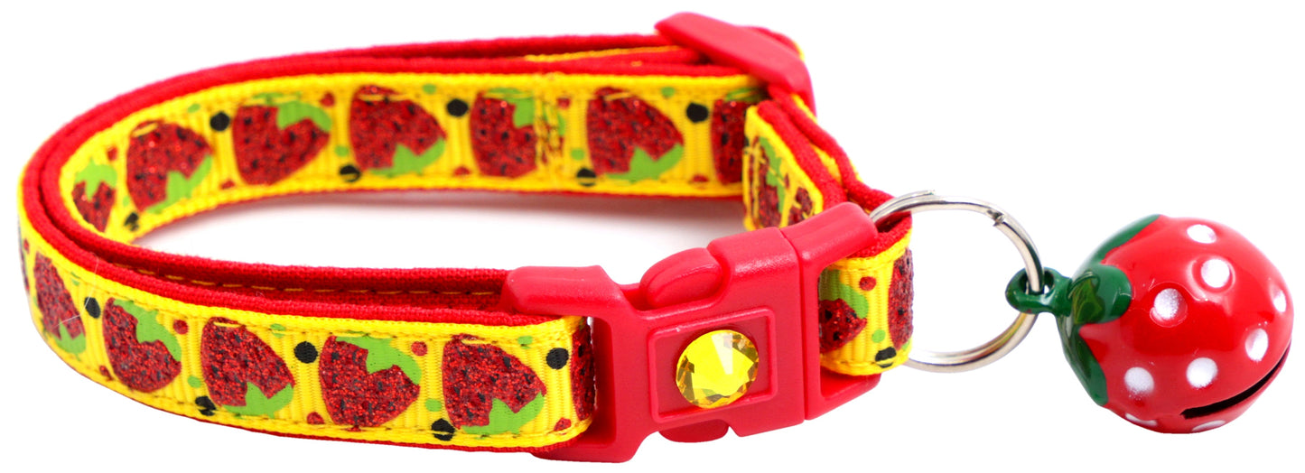 Strawberries Breakaway Cat Collar