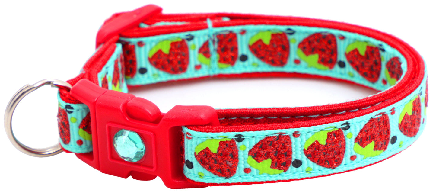 Strawberries Breakaway Cat Collar