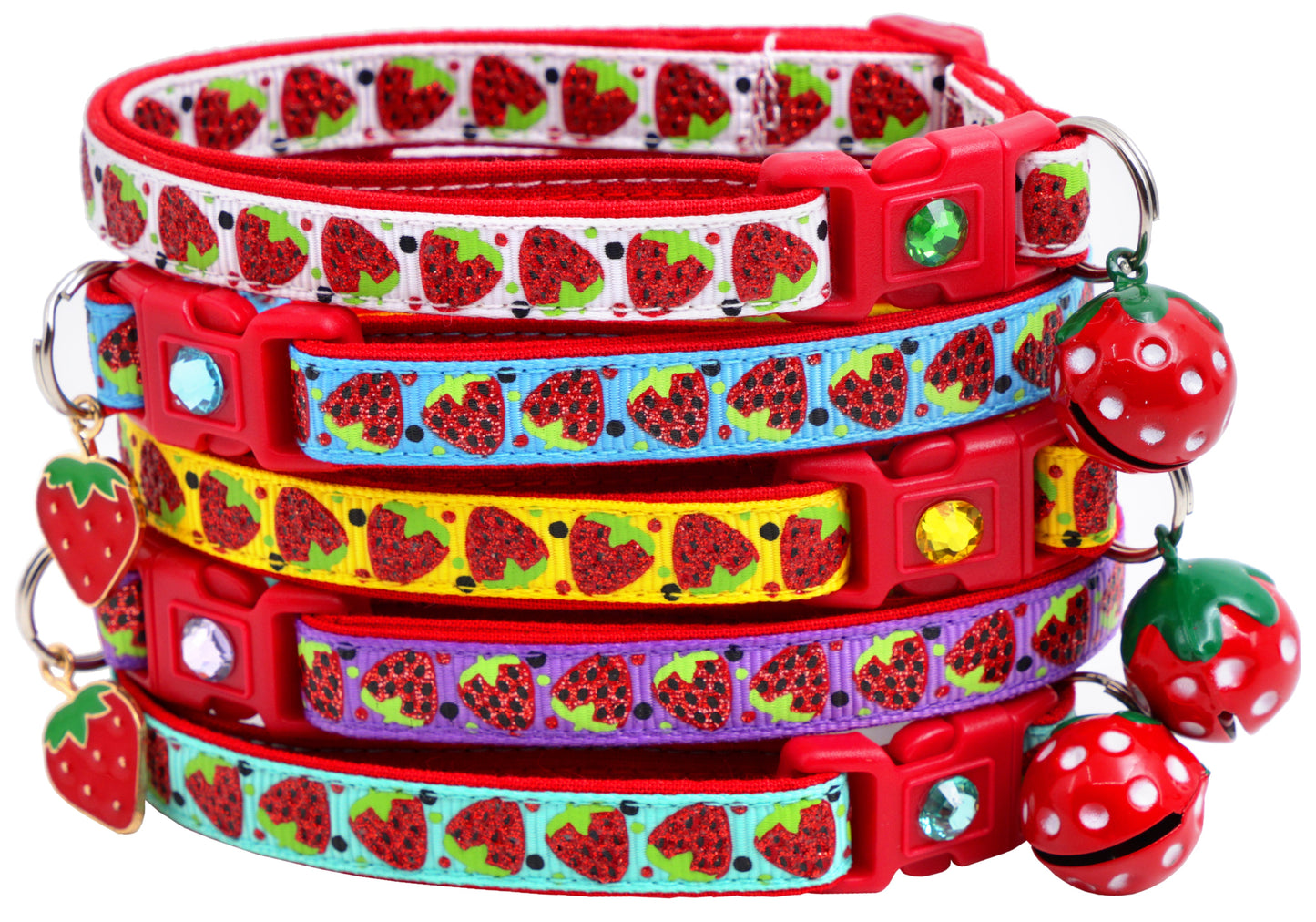 Strawberries Breakaway Cat Collar