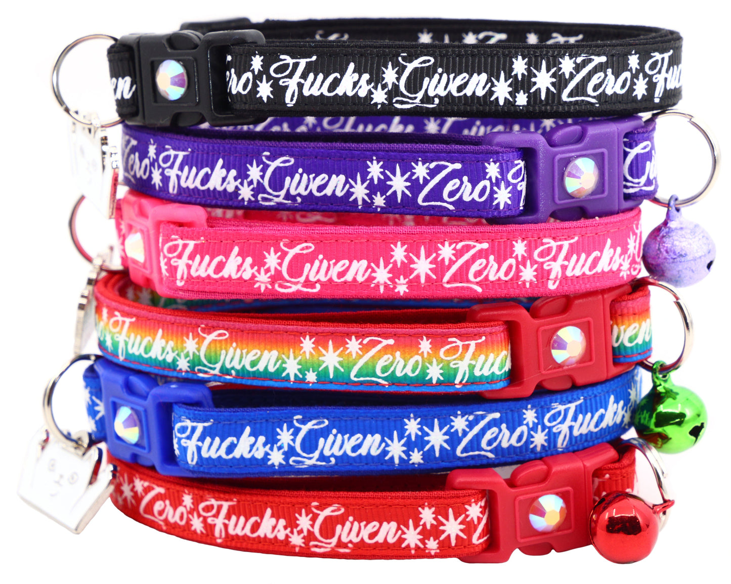 Zero Fucks Given Breakaway Cat Collar