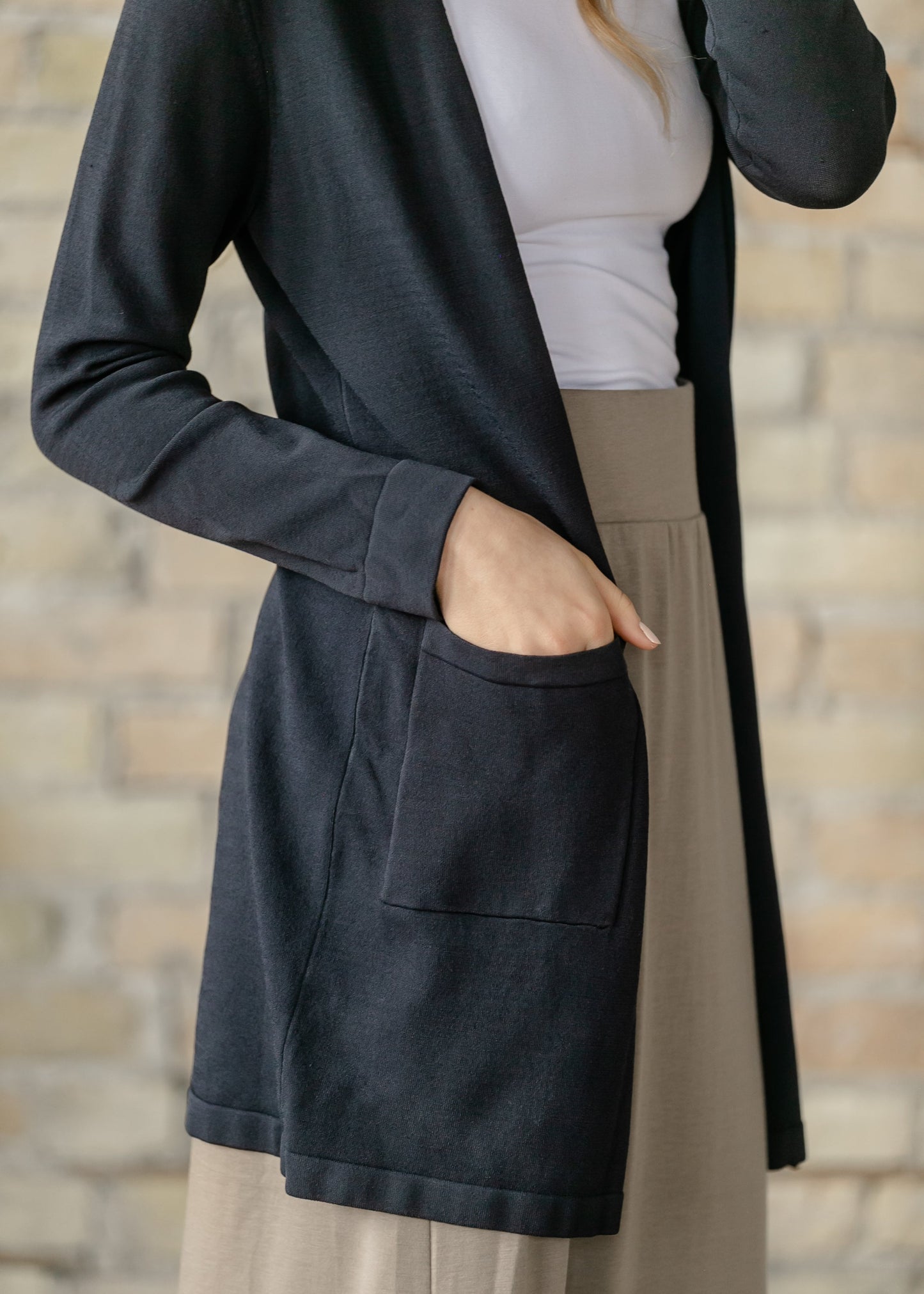 Cally Open Front Cardigan