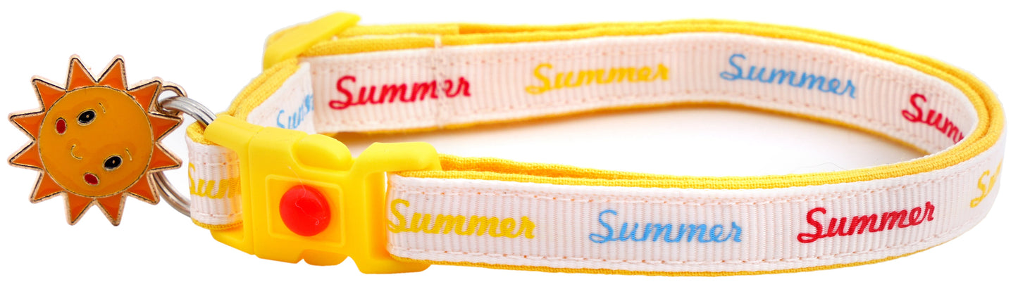 Sunny Summer Days Cat Collar