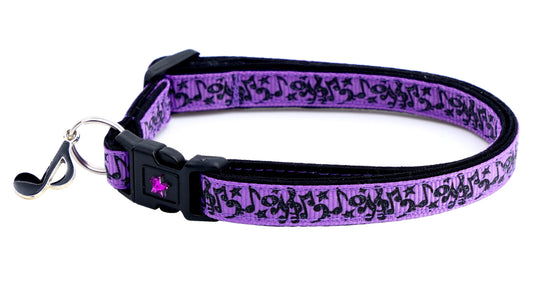 Music Notes Cat Collar