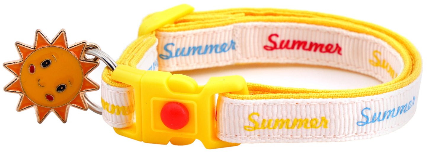 Sunny Summer Days Cat Collar