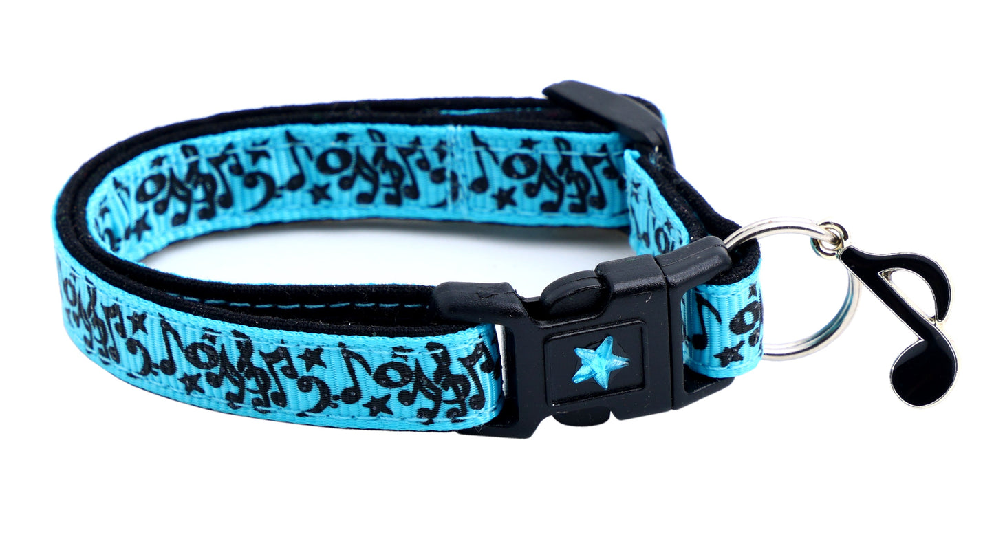 Music Notes Cat Collar
