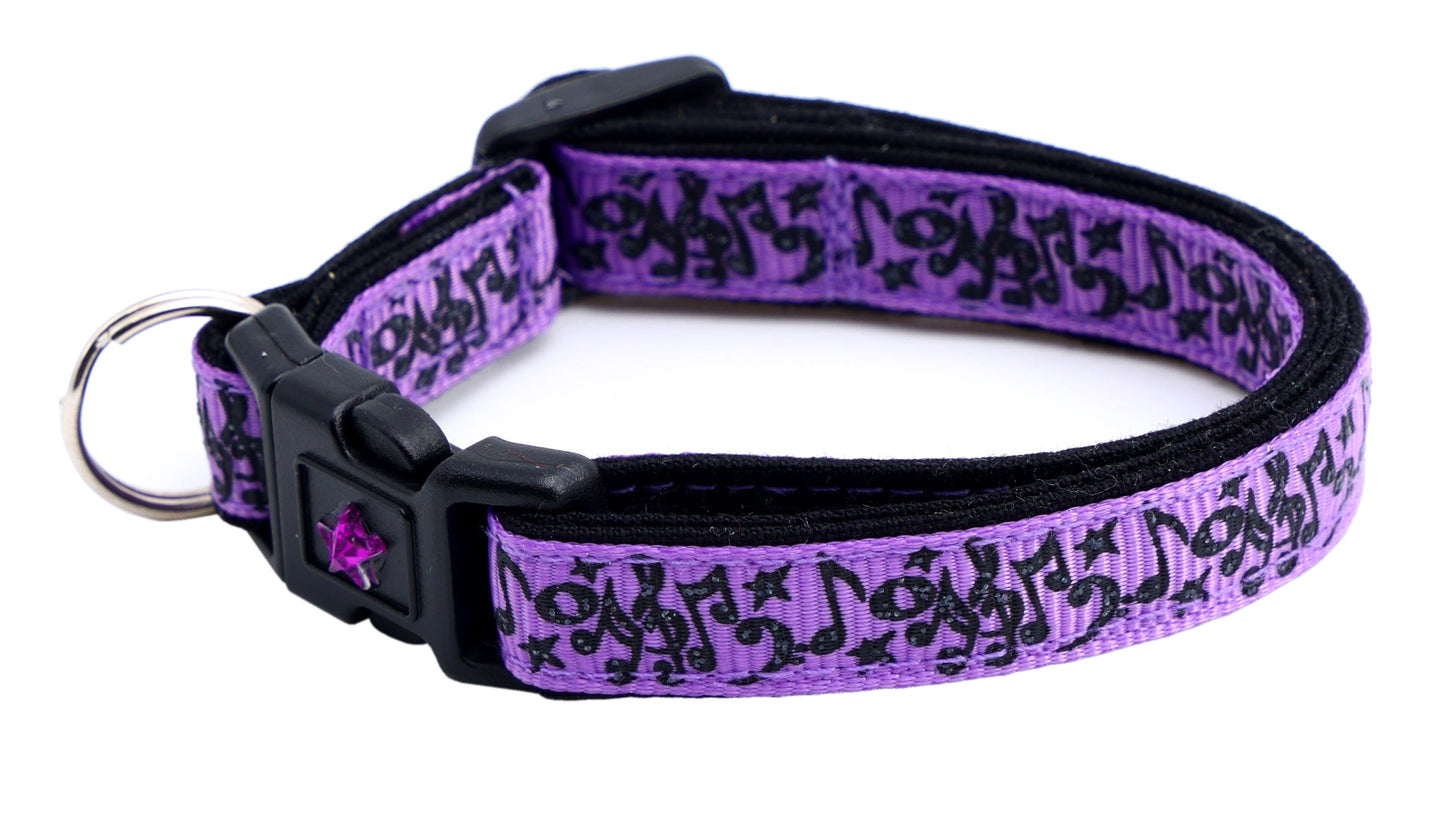 Music Notes Cat Collar