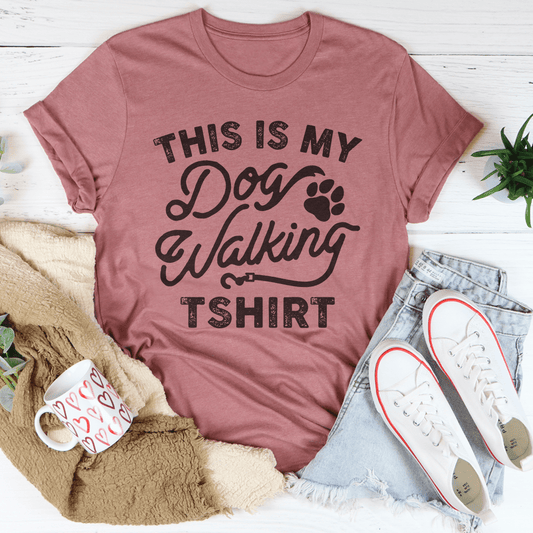 This Is My Dog Walking Tshirt Tee